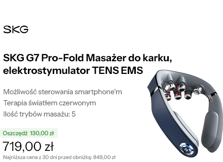 SKG G7 Pro-Fold Masażer do karku, elektrostymulator TENS EMS