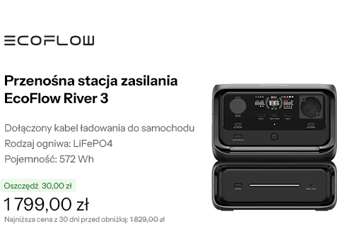 Przenośna stacja zasilania EcoFlow River 3 Max EFRIVER3Max-EU-CBOX