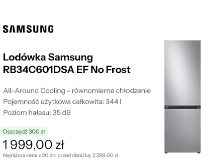Lodówka Samsung RB34C601DSA EF No Frost