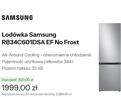 Lodówka Samsung RB34C601DSA EF No Frost