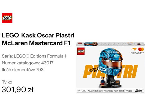 LEGO EDITIONS 43017 Kask Oscar Piastri McLaren Mastercard F1