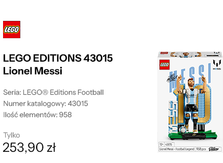 LEGO EDITIONS 43015 Lionel Messi — piłkarska legenda