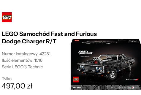 LEGO Samochód Fast and Furious Dodge Charger R/T