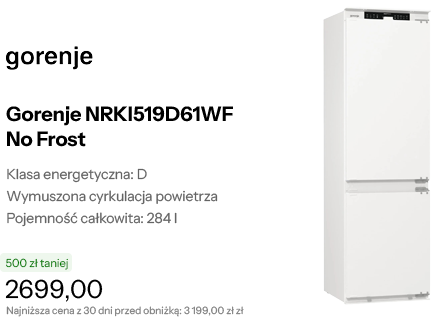 Gorenje NRKI519D61WF