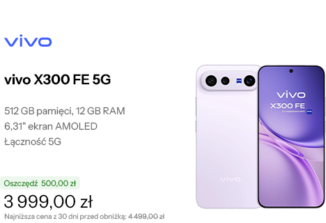 vivo X300 FE 5G 12/512GB 120Hz Fioletowy