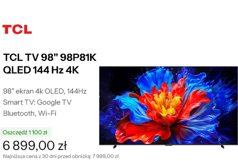 TCL TV 98" 98P81K QLED 144 Hz 4K