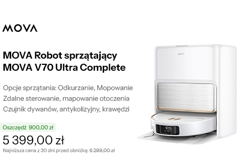 MOVA Robot sprzątający MOVA V70 Ultra Complete biały