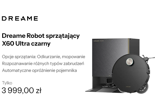 Dreame Robot sprzątający X60 Ultra czarny