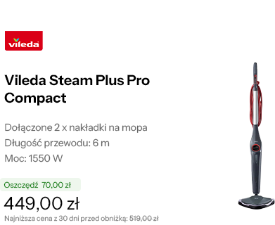 Vileda Steam Plus Pro Compact