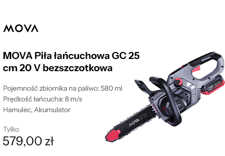 MOVA Piła łańcuchowa GC 25 cm 20 V bezszczotkowa