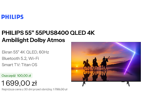 PHILIPS 55" 55PUS8400 QLED 4K