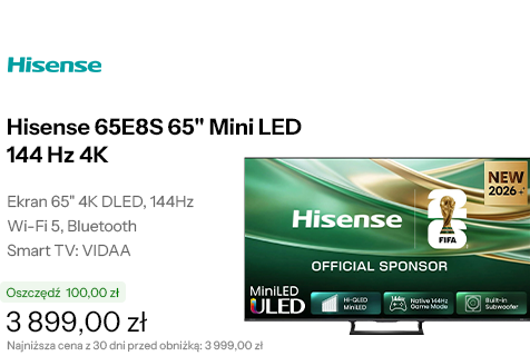 Hisense 65E8S 65" Mini LED 144 Hz 4K