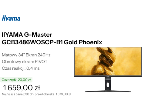 IIYAMA G-Master GCB3486WQSCP-B1 Gold Phoenix