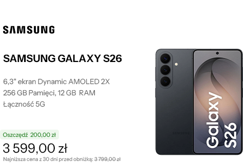 SAMSUNG GALAXY S26 12/256GB Czarny