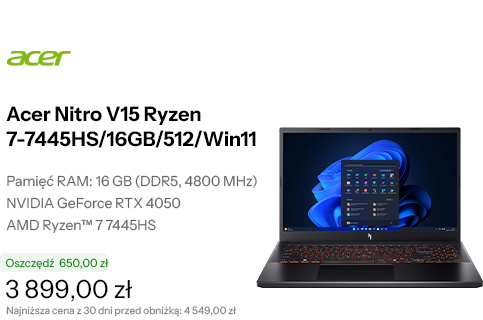 Acer Nitro V15 Ryzen 7-7445HS/16GB/512/Win11