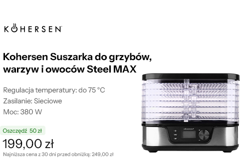 Kohersen Suszarka do grzybów, warzyw i owoców Steel MAX
