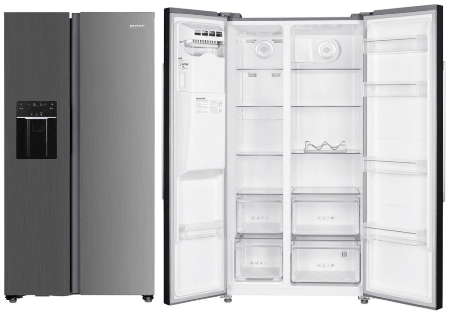 MPM 513-SBS-17M No Frost 177cm Inox Kostkarka 513L