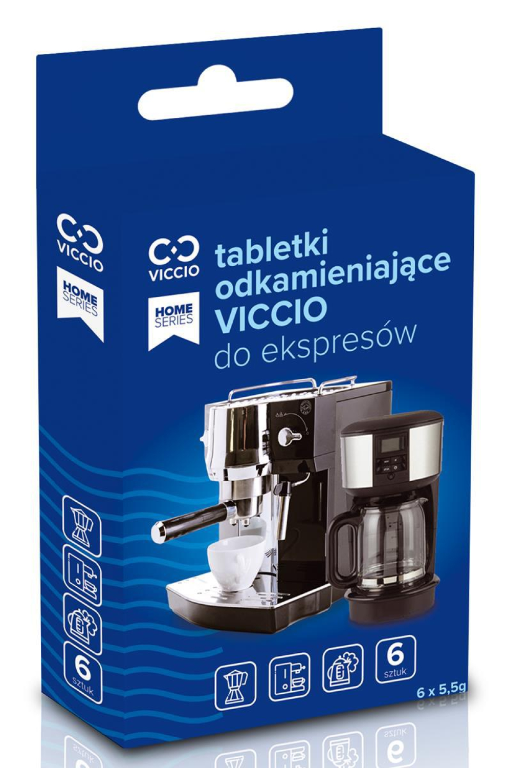 VICCIO Tabletki odkamieniające do ekspresów 6szt.