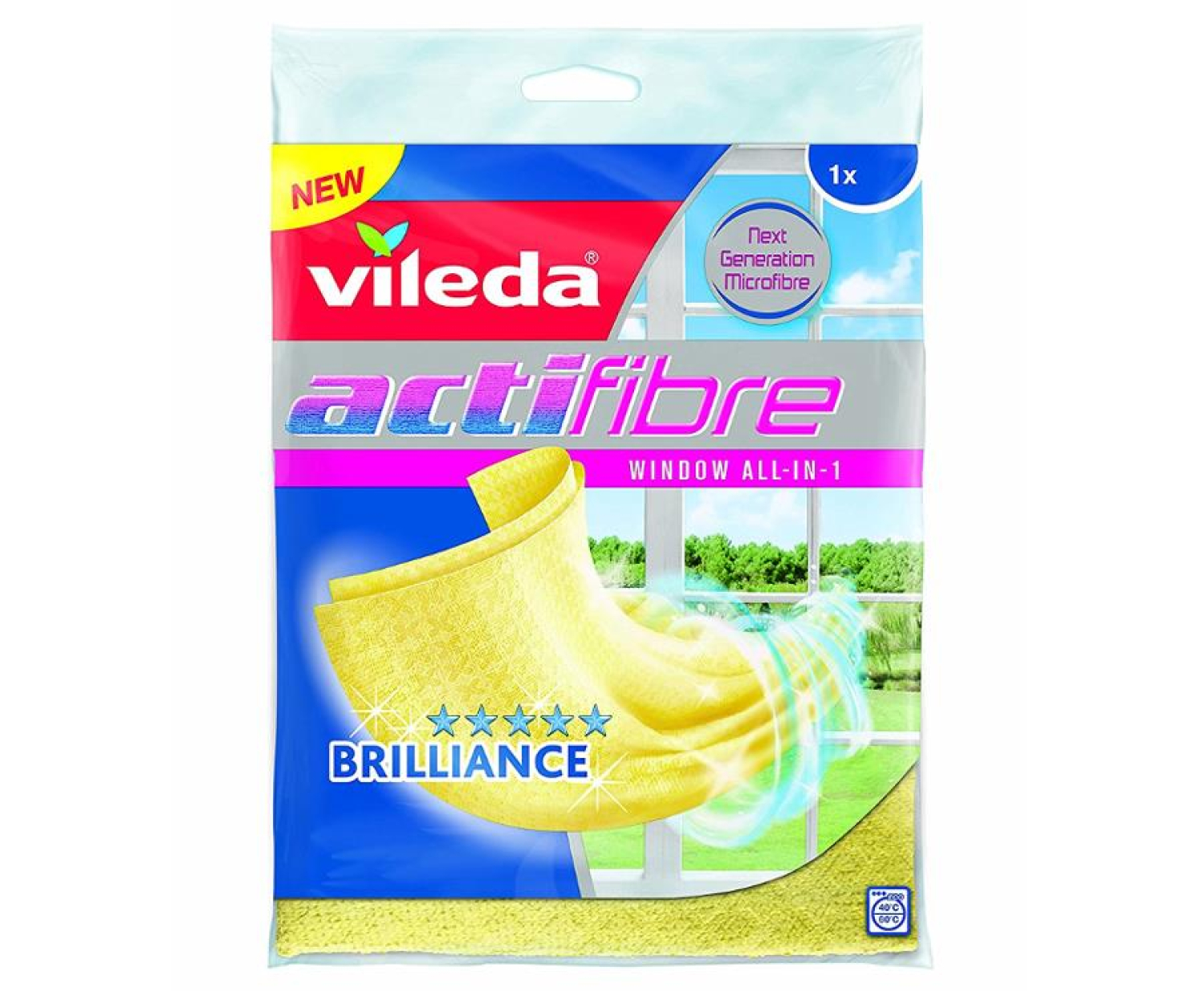 Vileda Ściereczka szyb Actifibre