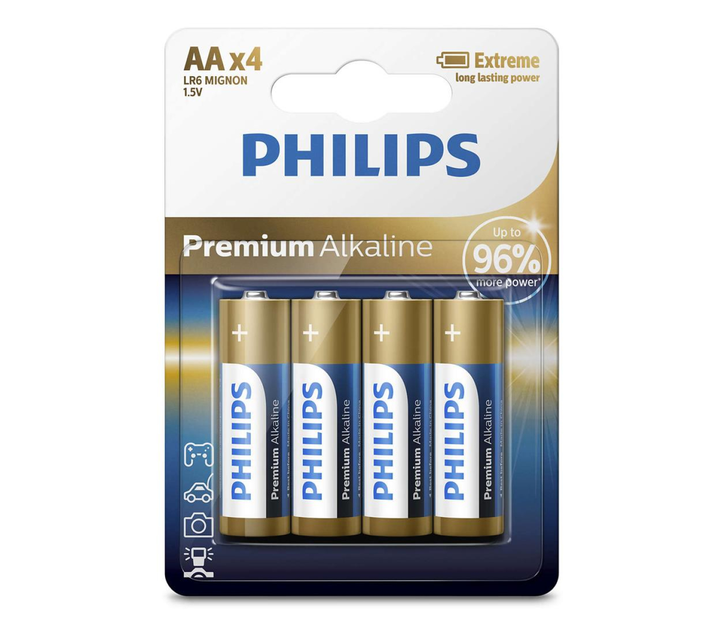 Philips Premium Alkaline AA (4szt)