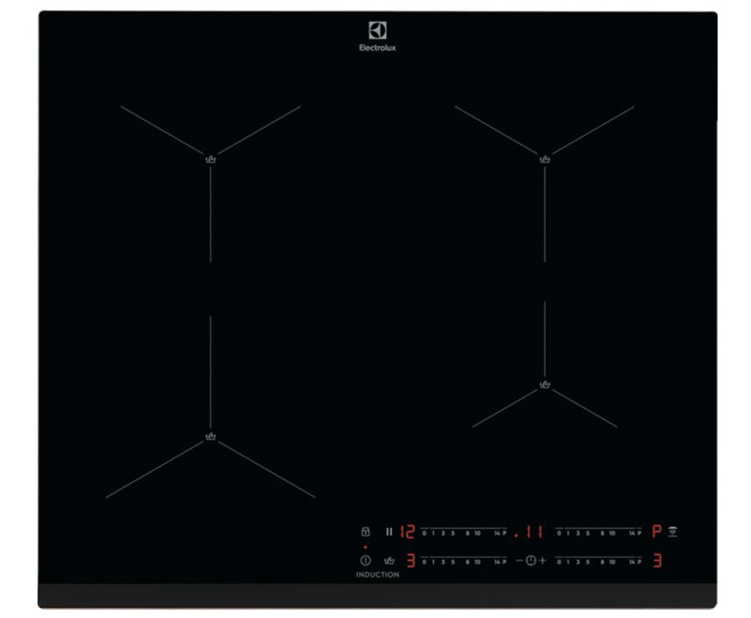 Electrolux EIS62443 SenseBoil Hob2Hood Czarny