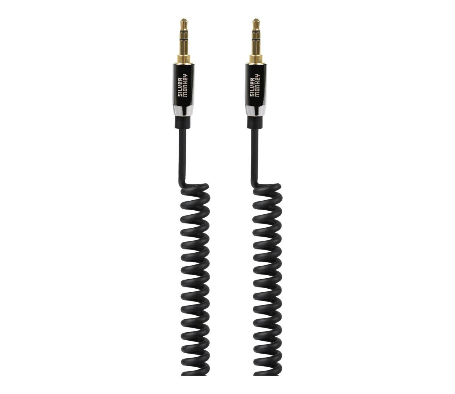 Silver Monkey Kabel Jack 3.5mm -Jack 3.5mm spiralny 35cm-1m