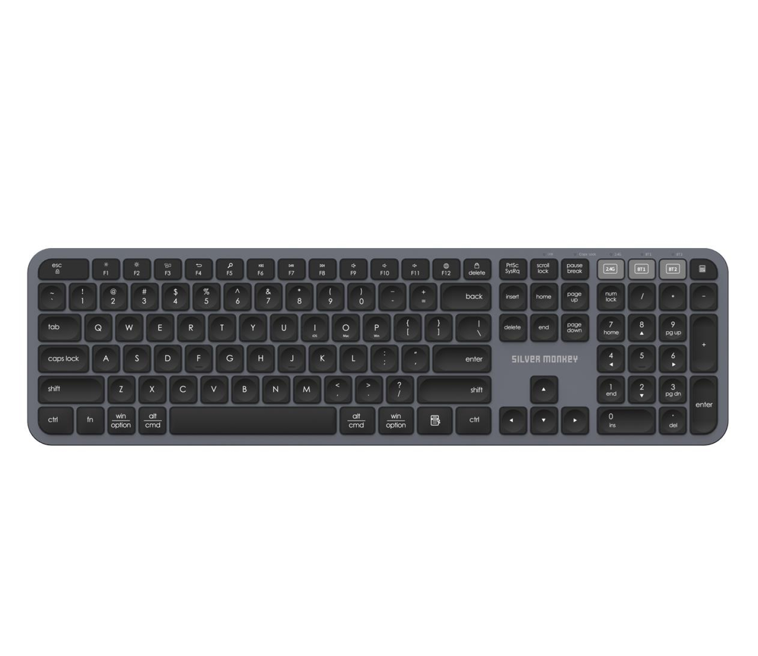 Silver Monkey K90 Wireless premium business keyboard (grey)