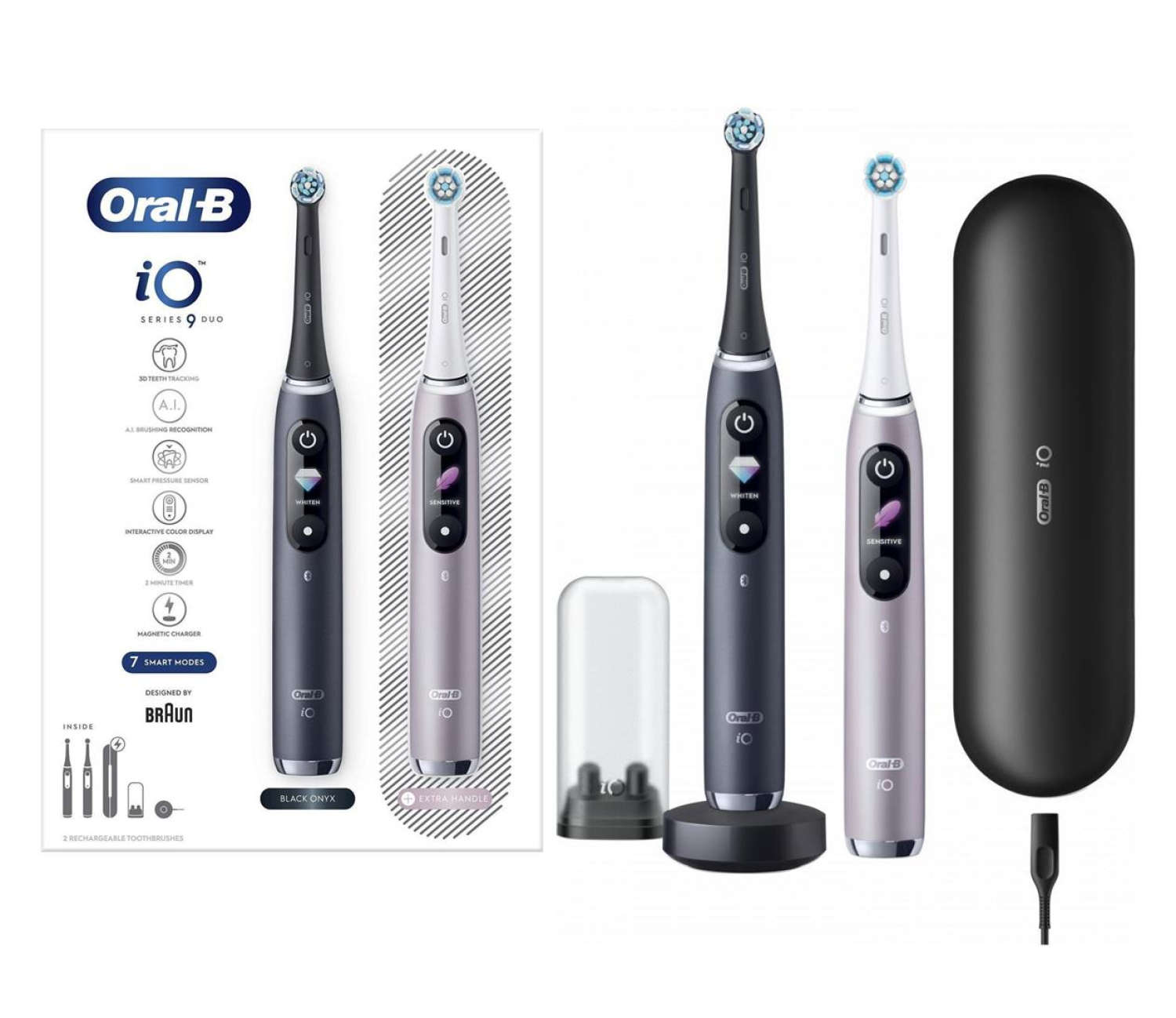 Oral-B Zestaw iO Series 9 Czarny+Różowy