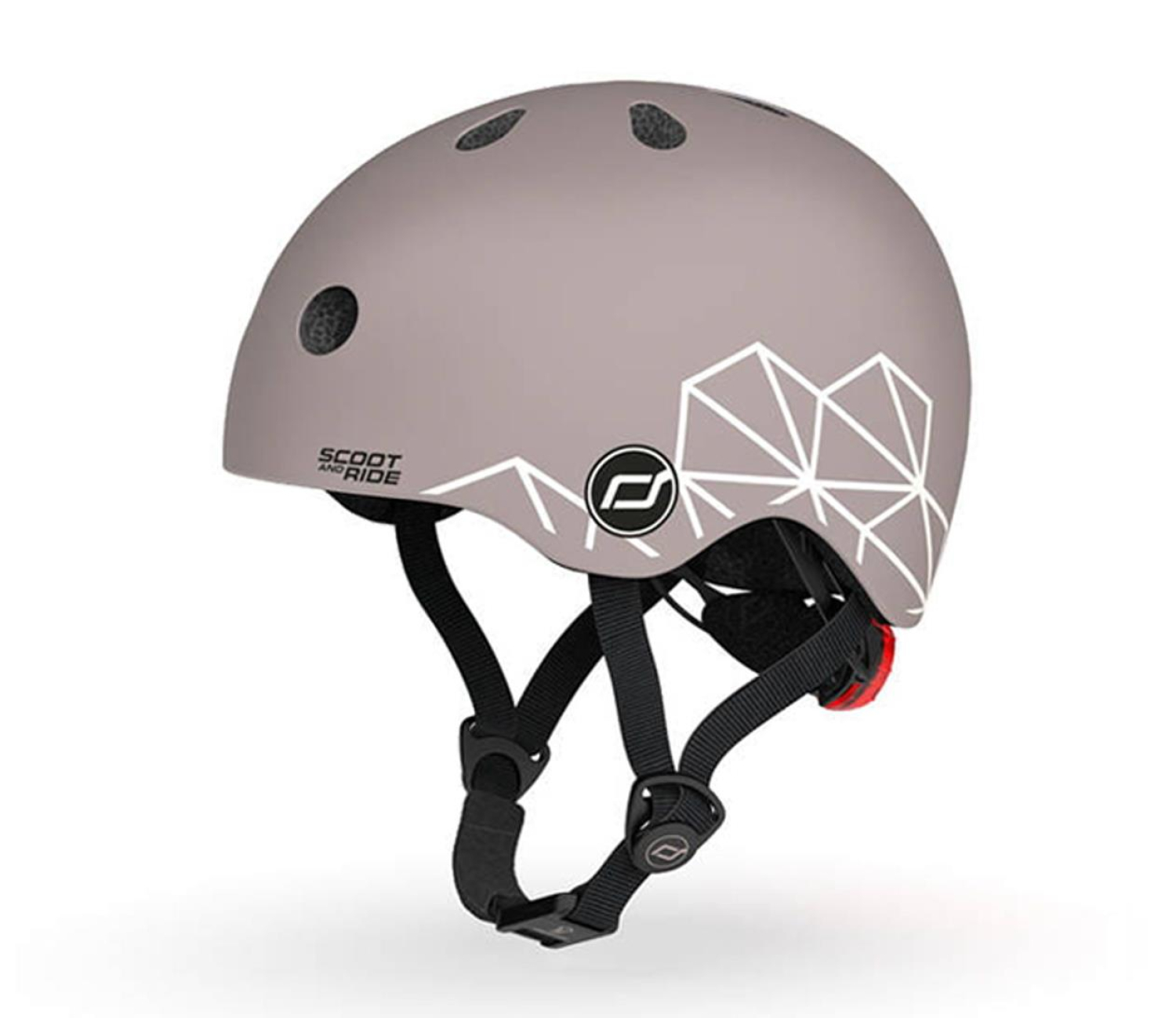 Scoot & Ride Kask Ochronny XXS-S dla dzieci 1-5 lat Brown Lines