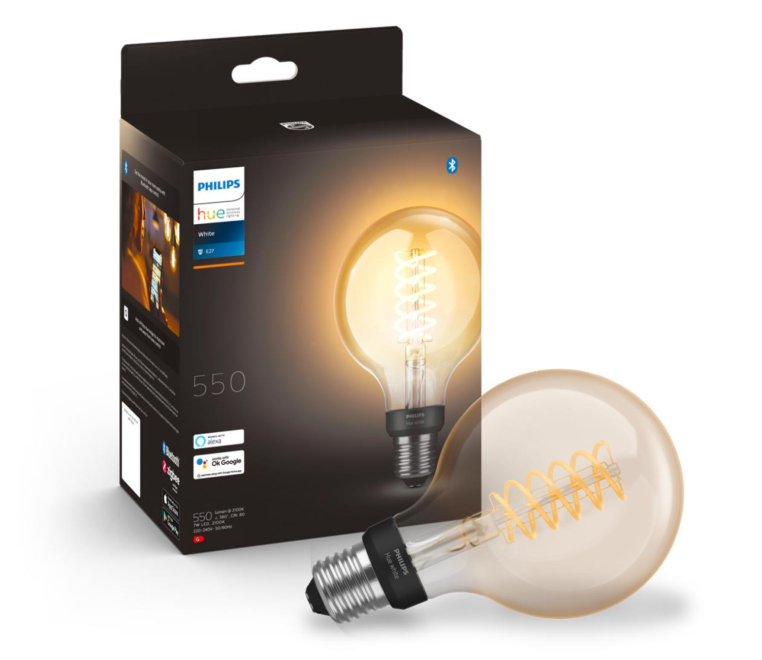 Philips Hue White Inteligentna Żarówka Filament G93 E27
