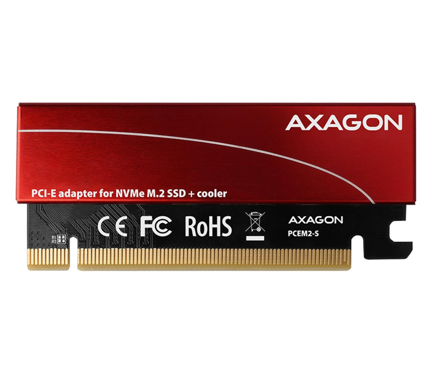 Axagon PCEM2-S Adapter wewnętrzny PCIe x16, 1x M.2 NVMe M-ke