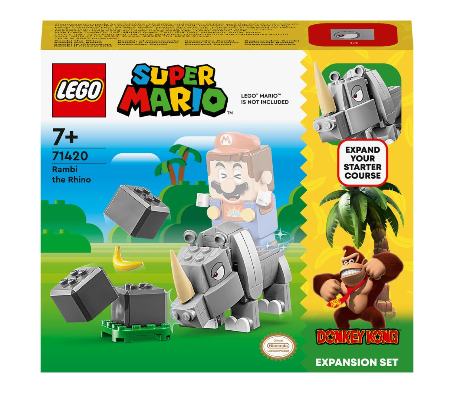 LEGO Super Mario 71420 Nosorożec Rambi - zestaw rozszerzający