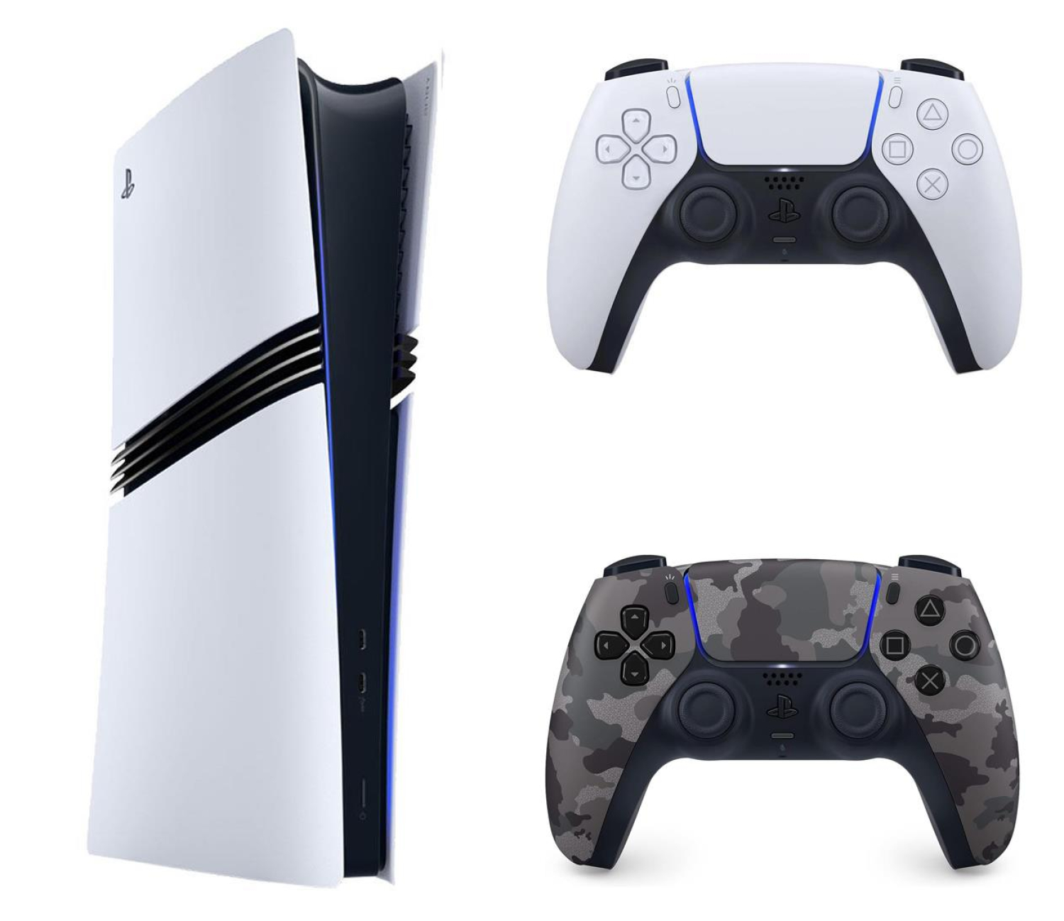 Sony PlayStation 5 Pro + DualSense Grey Cammo