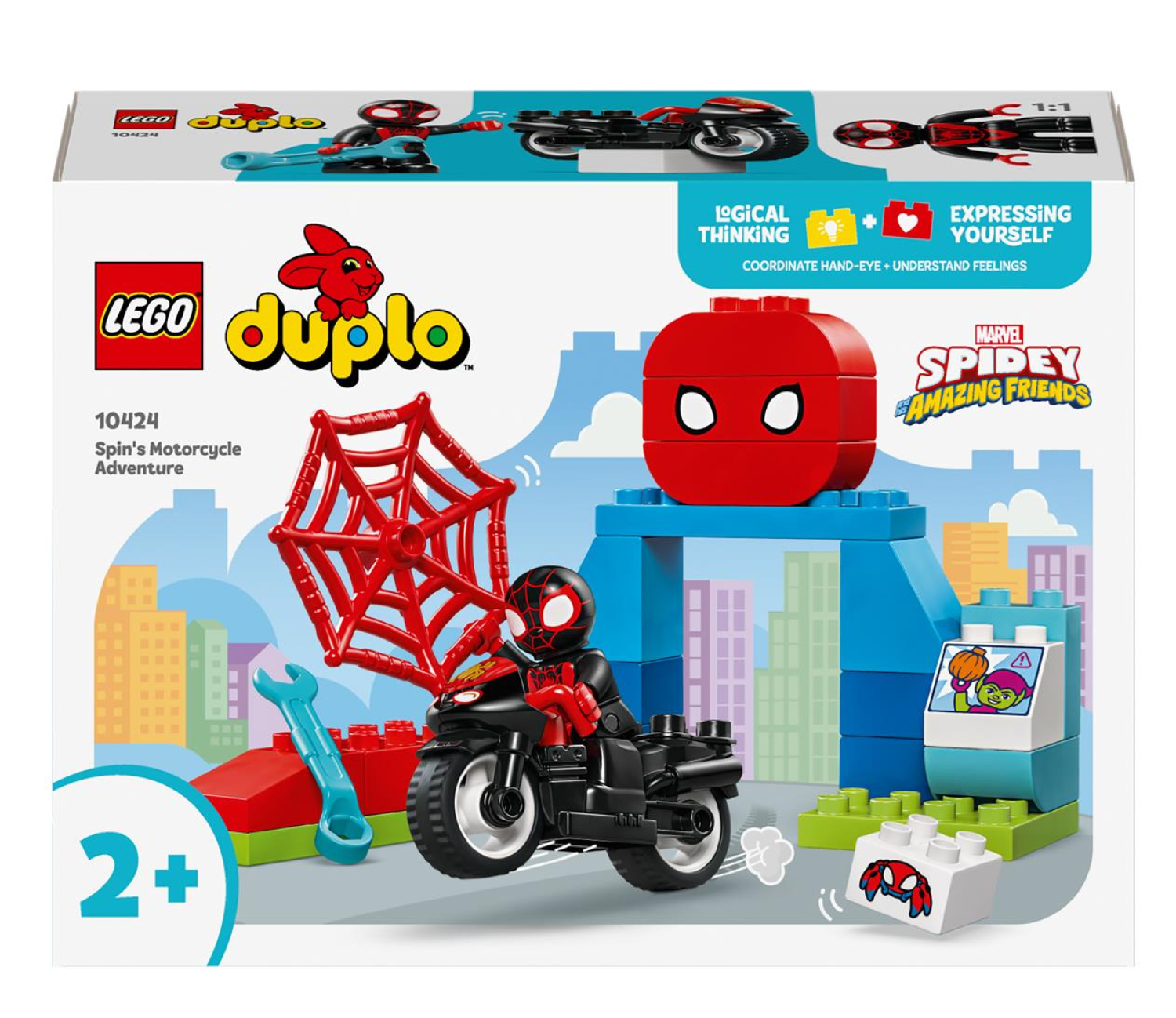 LEGO DUPLO 10424 Marvel Motocyklowa przygoda Spina