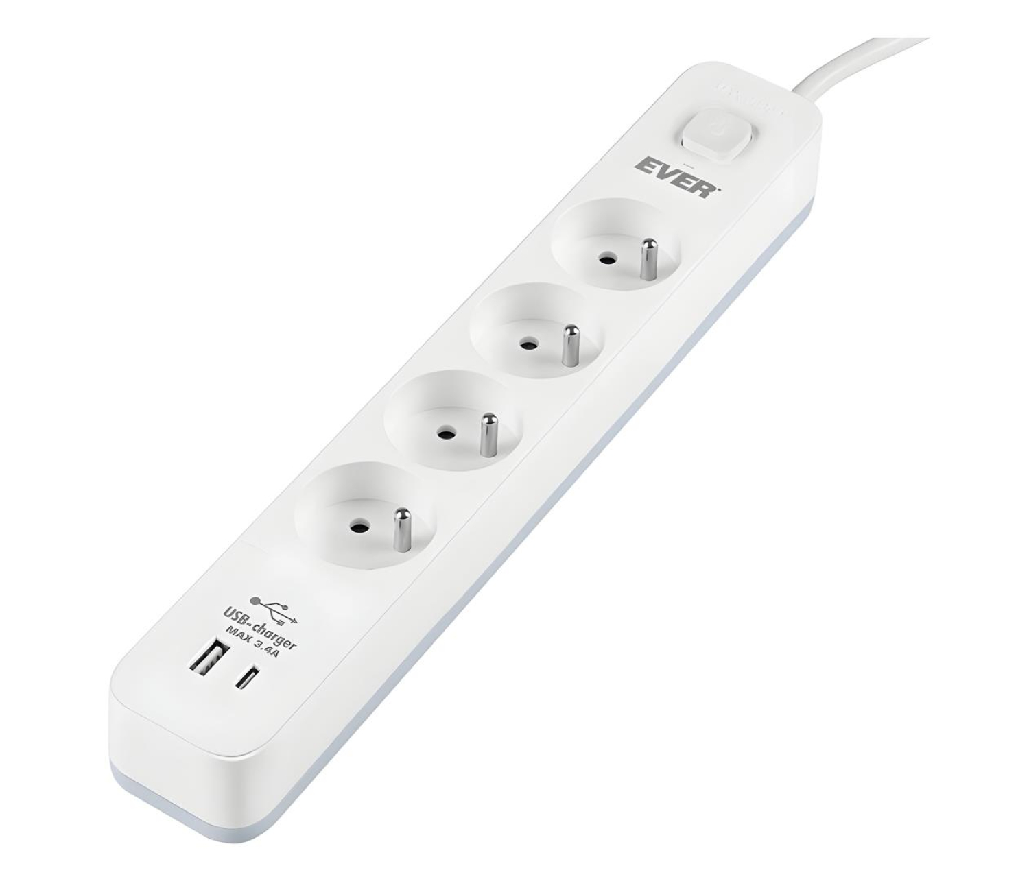Ever Protect - 4 gniazda USB-A USB-C 1,5m