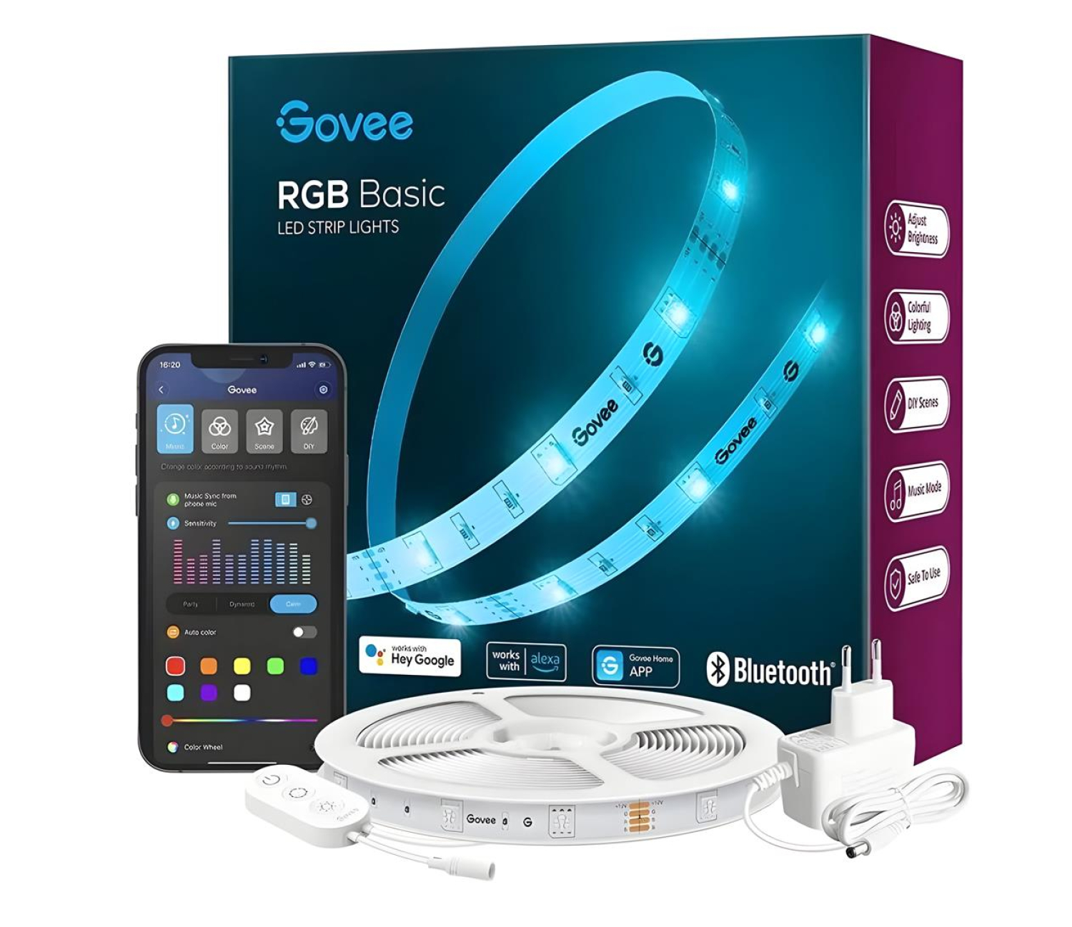 Govee H615A Taśma LED WiFi RGB (5m)
