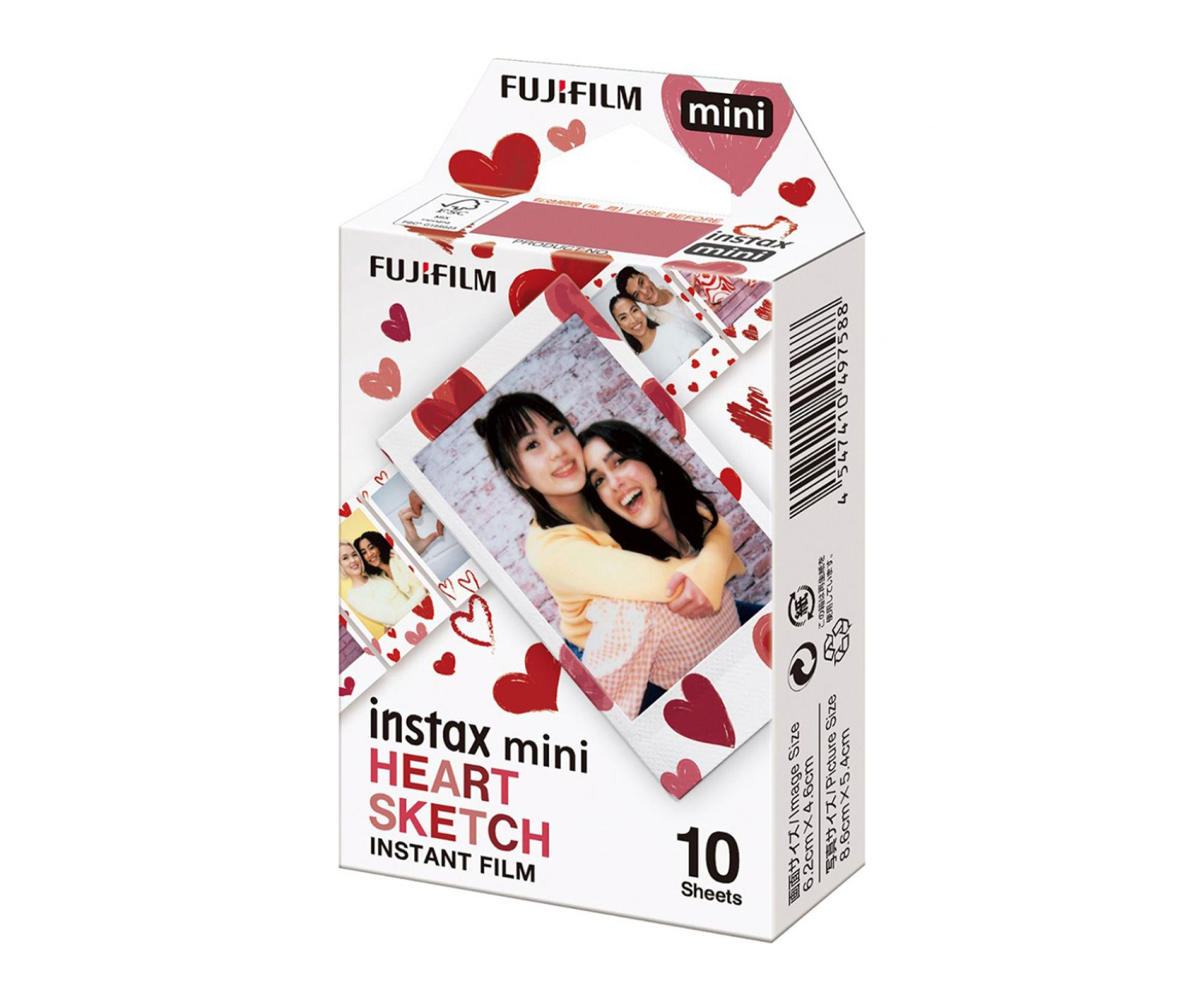 Fujifilm Instax Mini Heart Sketch 10 szt.