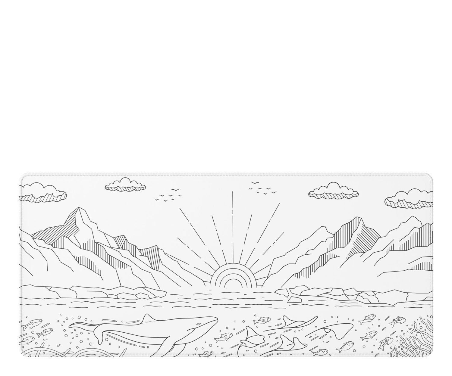 Dark Project Gaming Mousepad Terra Nostra White XL
