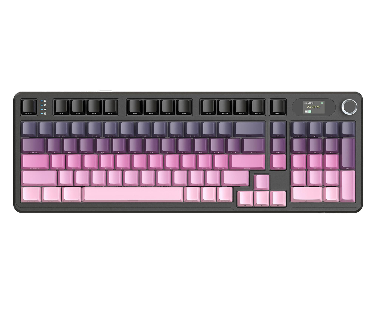 Attack Shark X98PRO Wireless Full-size layout Poron różowa