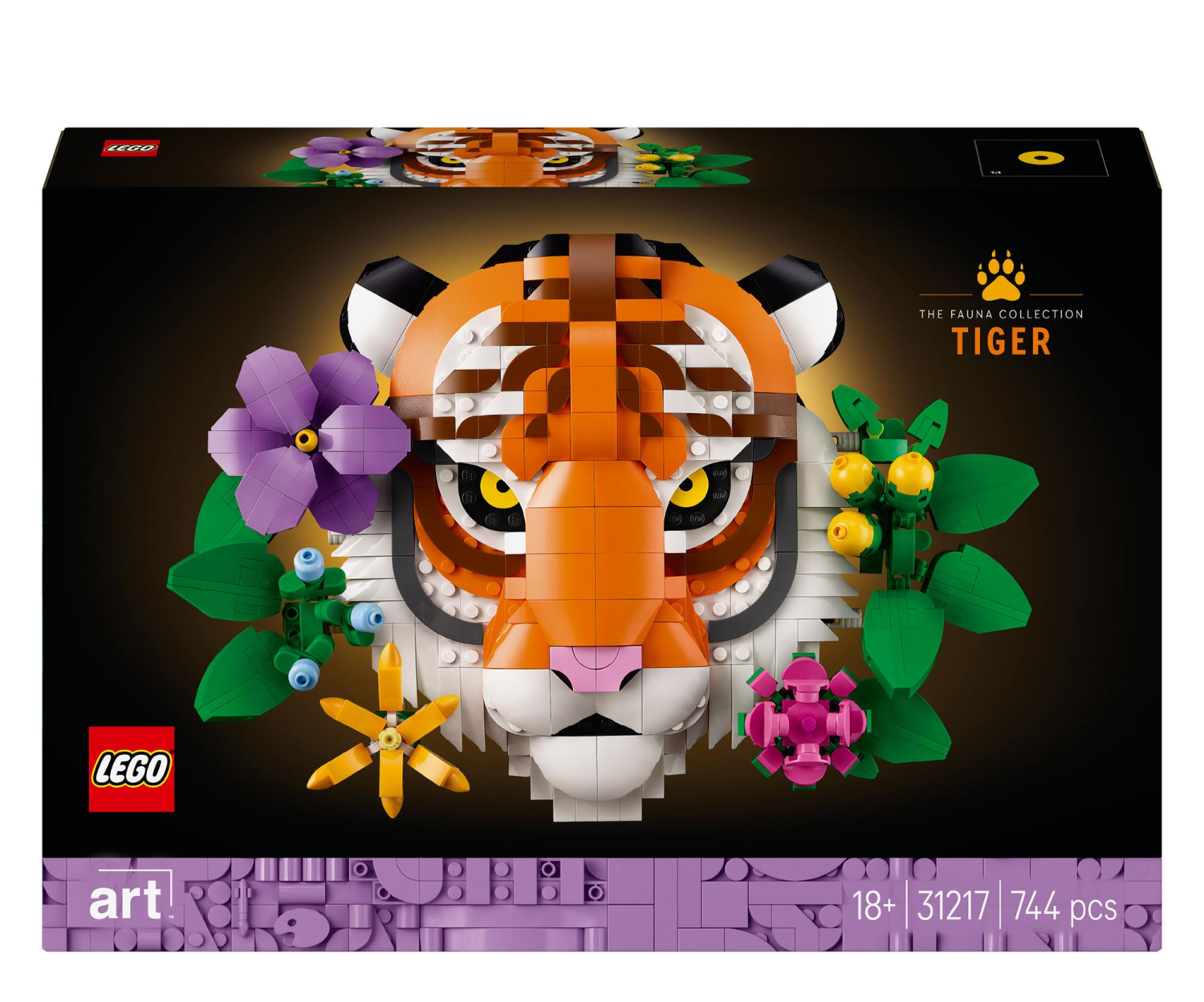 LEGO Art 31217 Kolekcja zwierząt — tygrys