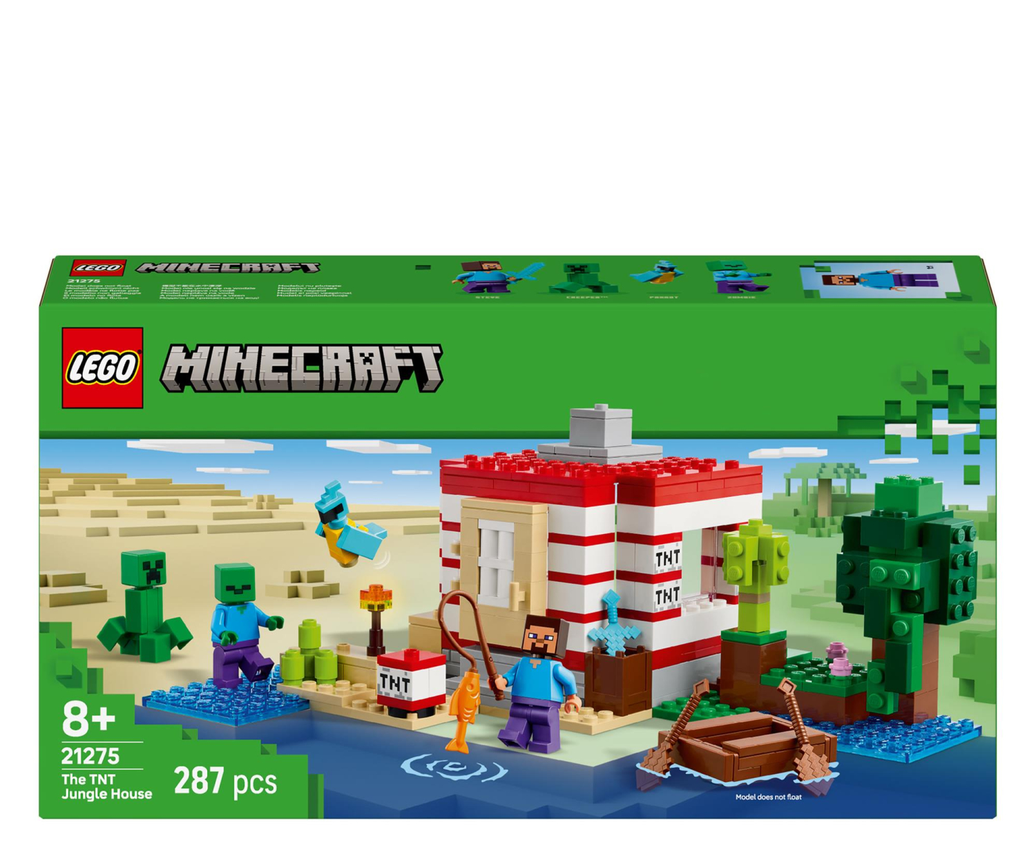 LEGO Minecraft 21275 Dom tnt w dżungli