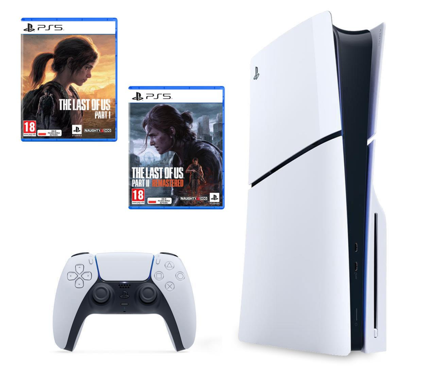 Sony PlayStation 5 Slim + The Last of Us Part I / II