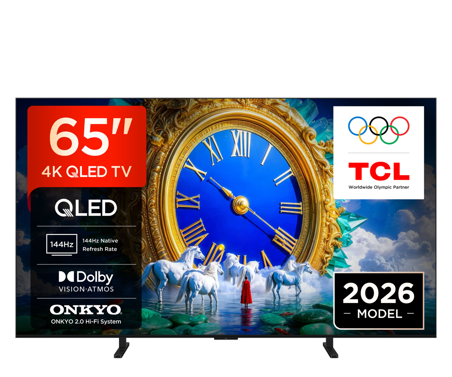TCL 65A400 65" QLED 4K 144Hz Google TV Dolby Vision Dolby Atmos