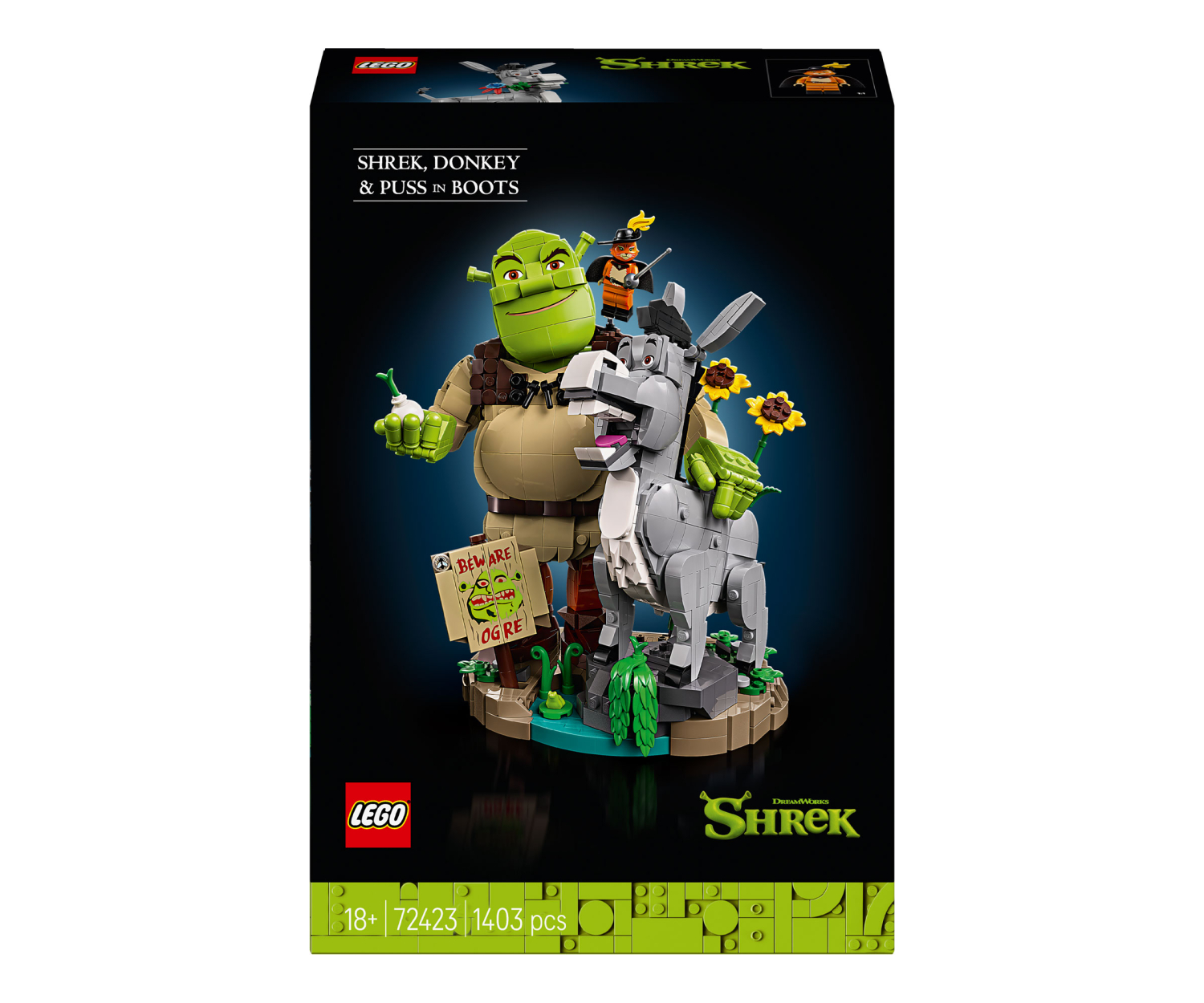 LEGO 72423 Shrek, Osioł i Kot w butach