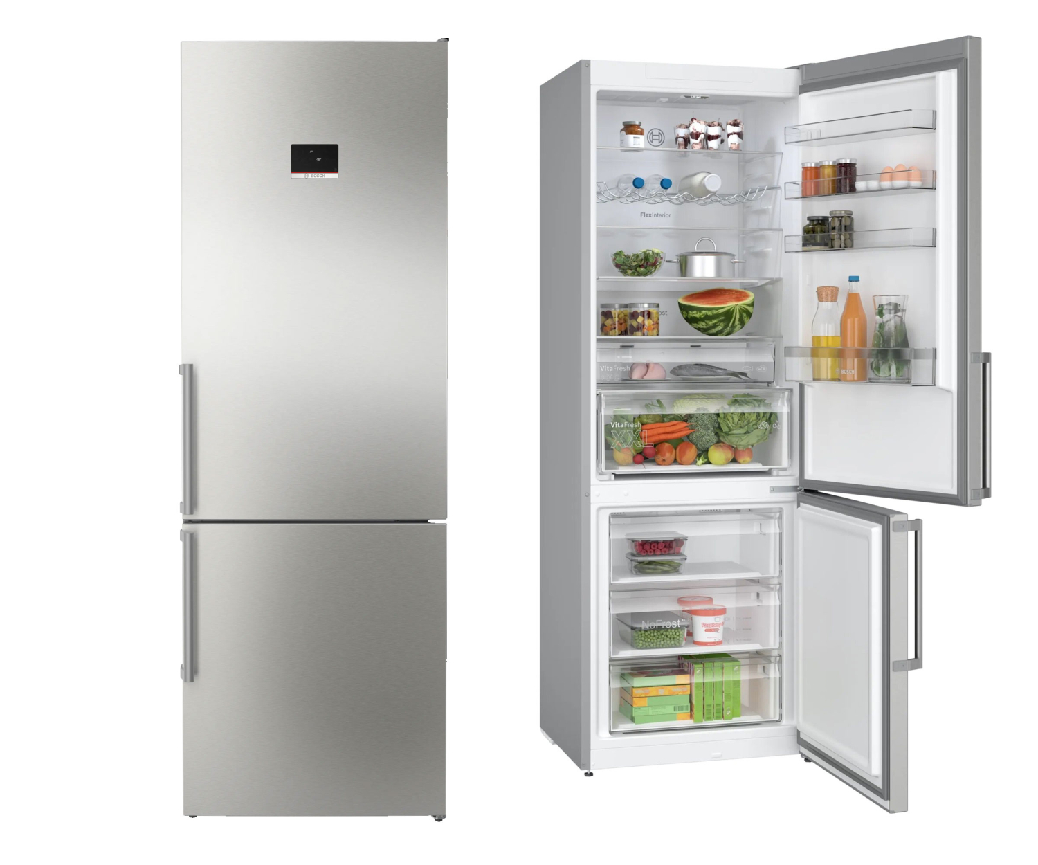 Bosch KGN497ICT No Frost 203cm Stal Szczotkowana Komora Zero 440L