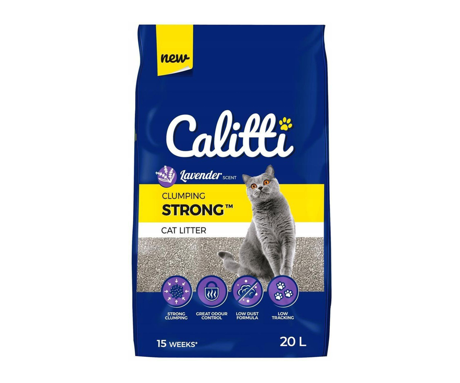 Calitti Strong Lavender żwirek beonitowy 20 l