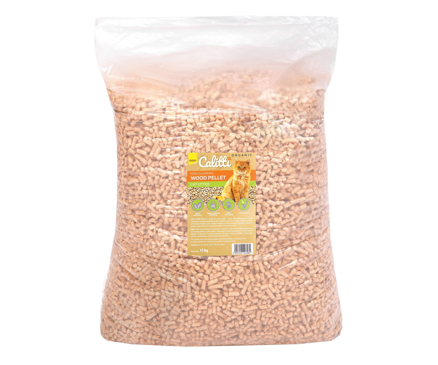 Calitti Wood Pellet żwirek drewniany 15 kg