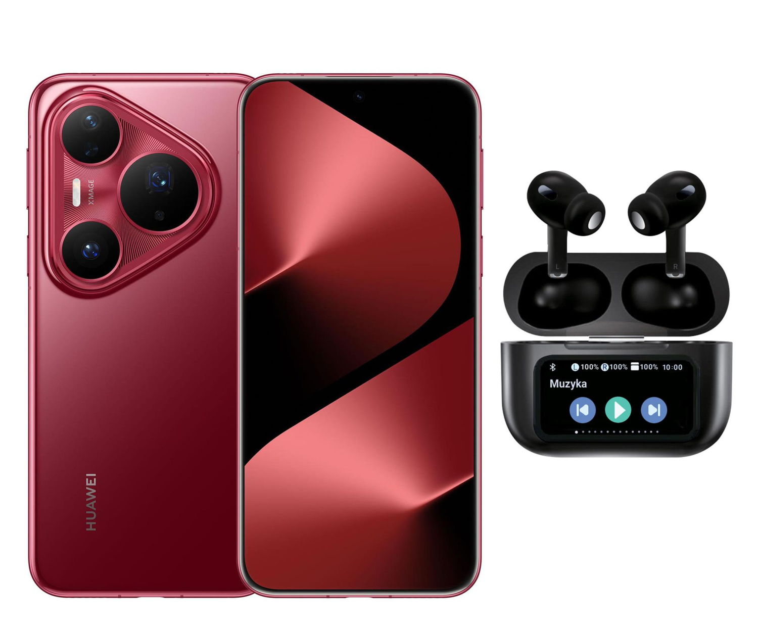 Huawei Pura 80 Pro 12/512GB czerwony 120Hz + Smart Buds Pro