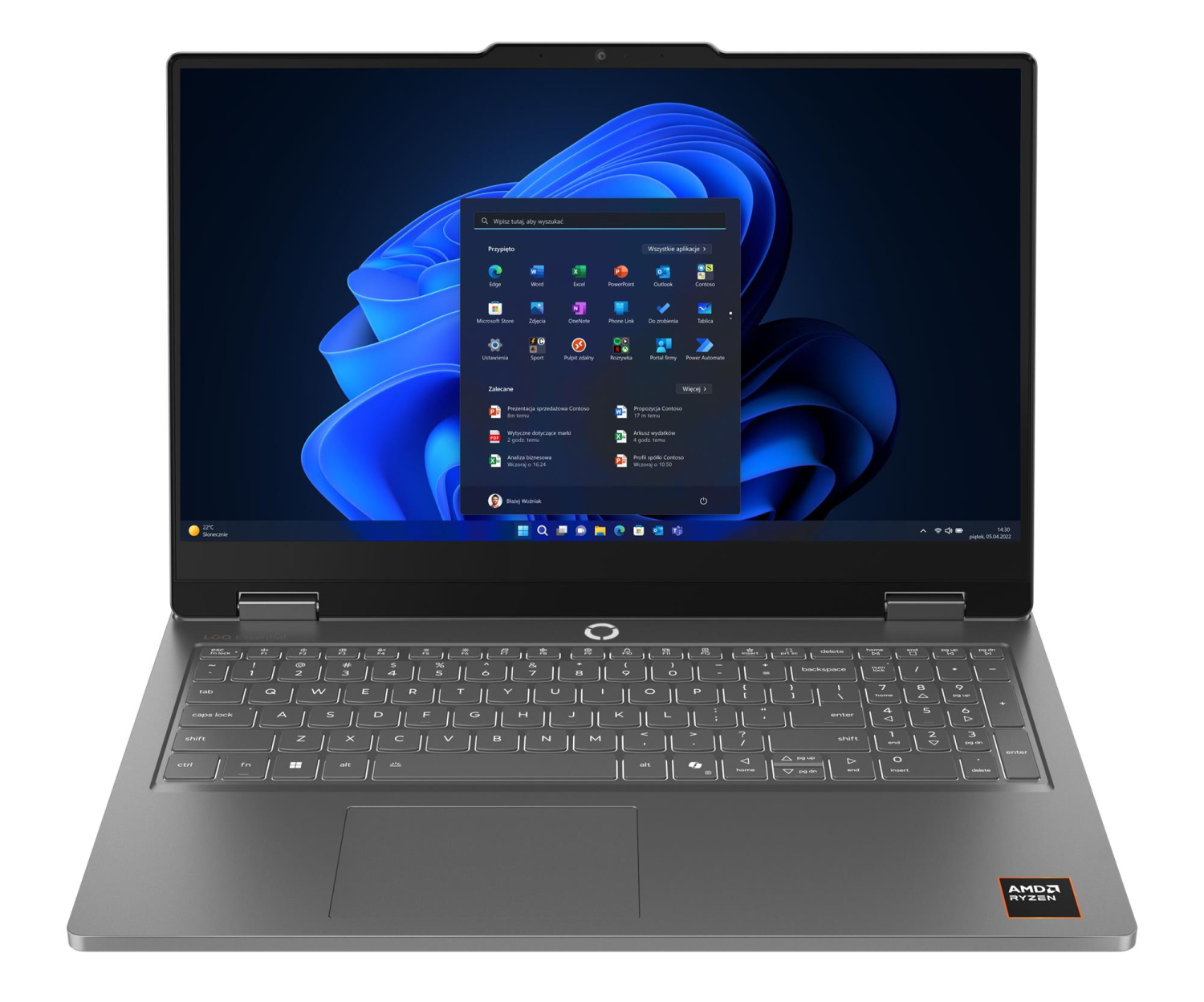 Lenovo LOQ Essential 15 Ryzen 5/16GB/512/Win11 RTX5050 144Hz
