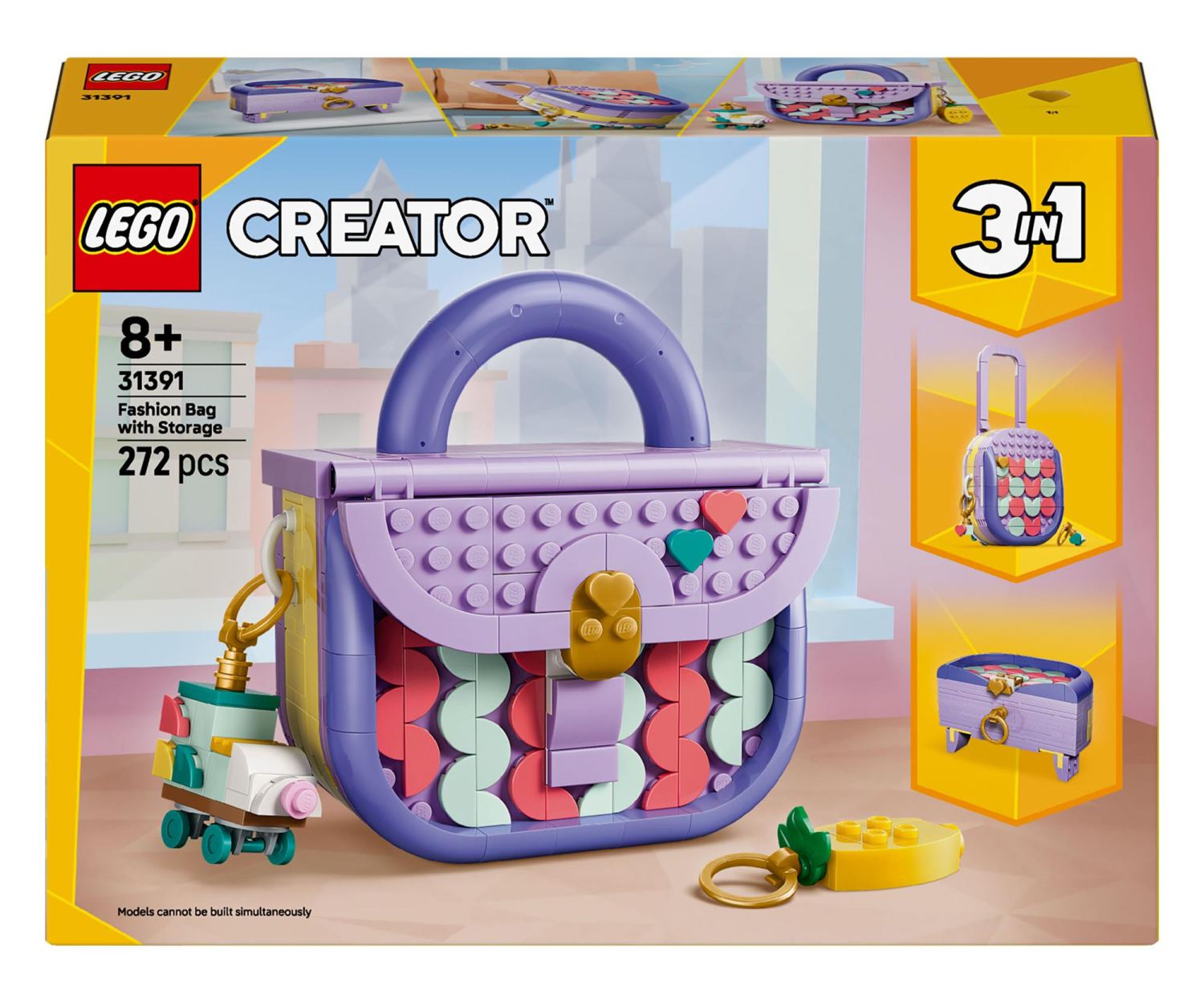 LEGO Creator 3w1 31391 - Modna torebka ze schowkiem